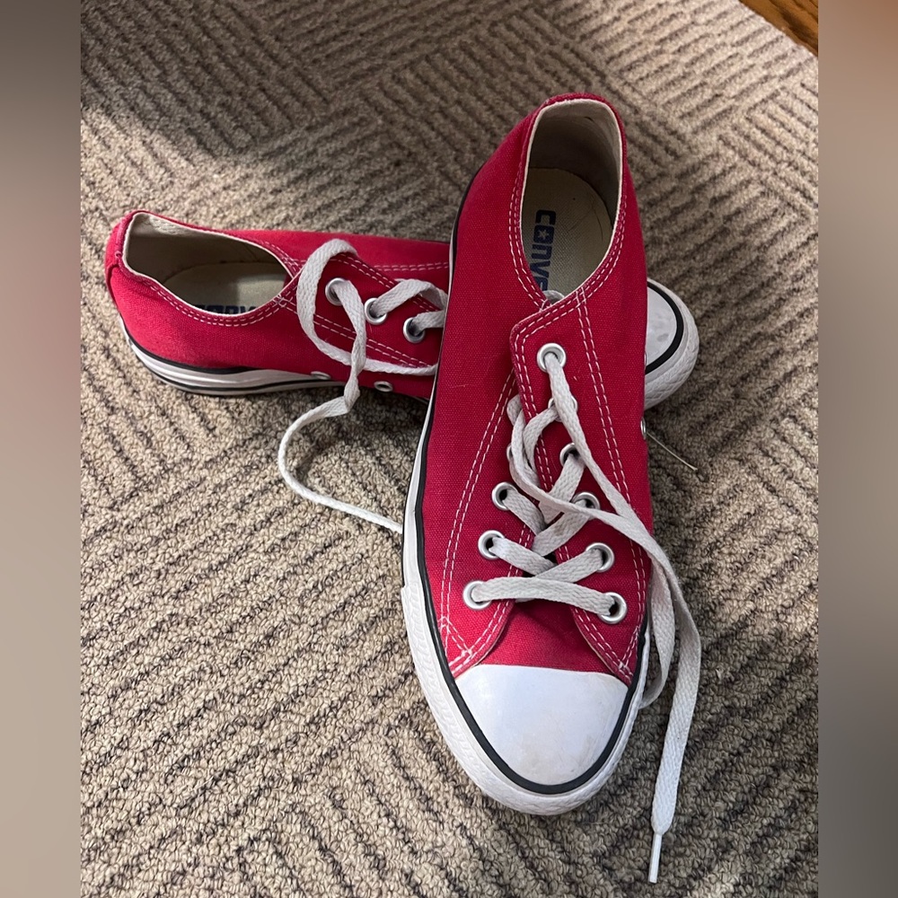Converse Bold Red Canvas Shoes